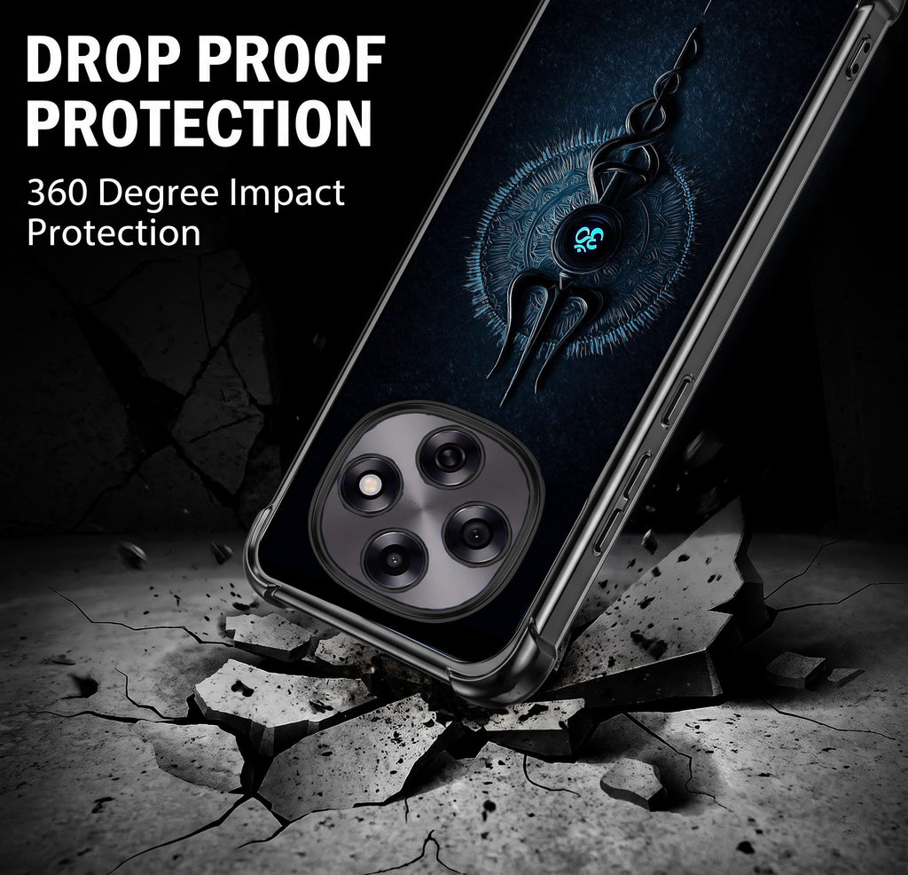 Oppo F31 Pro 5G Shiva Aura Black Airbags Printed Back Case