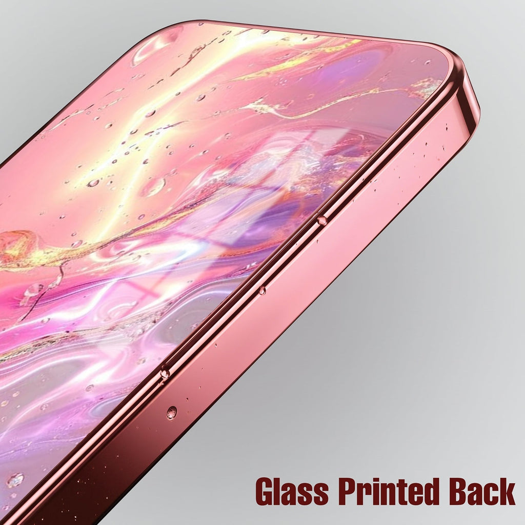Vivo V70 5G Pearl Aurora Pink Electroplated Glass Phone Back Case