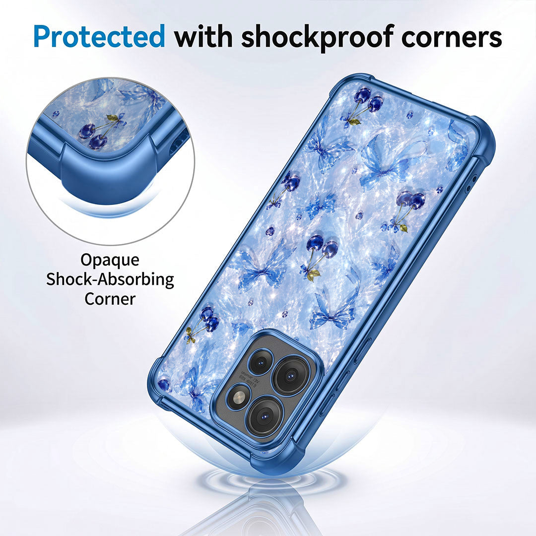 Motorola Edge 50 Neo 5G Blue Cherry Blue Airbags Printed Back Case