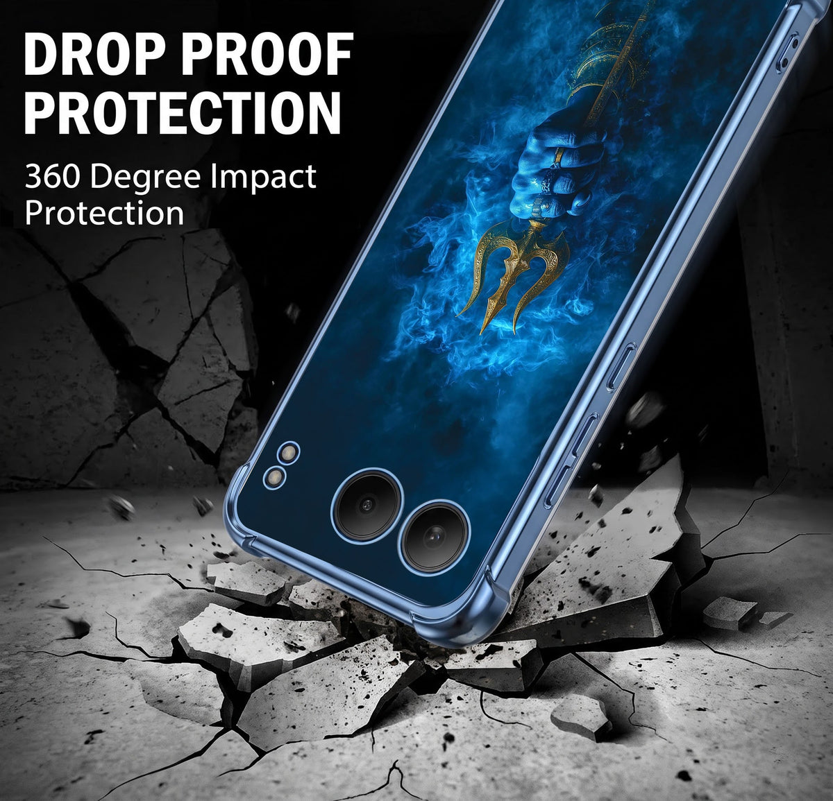 One Plus Nord 4 5G Premium Shiv Trishul Blue Airbags Printed Back Case