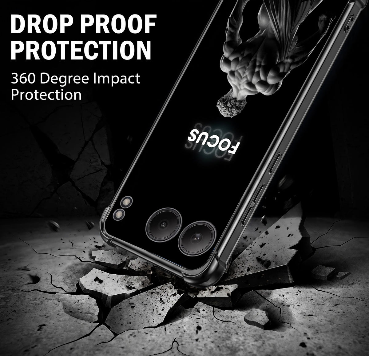 One Plus Nord 4 5G Focus Black Airbags Printed Back Case