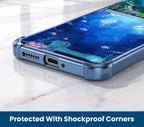 Motorola Edge 60 Pro 5G Mystic Jellyfish Dual-Tone Transparent Blue Airbags Case