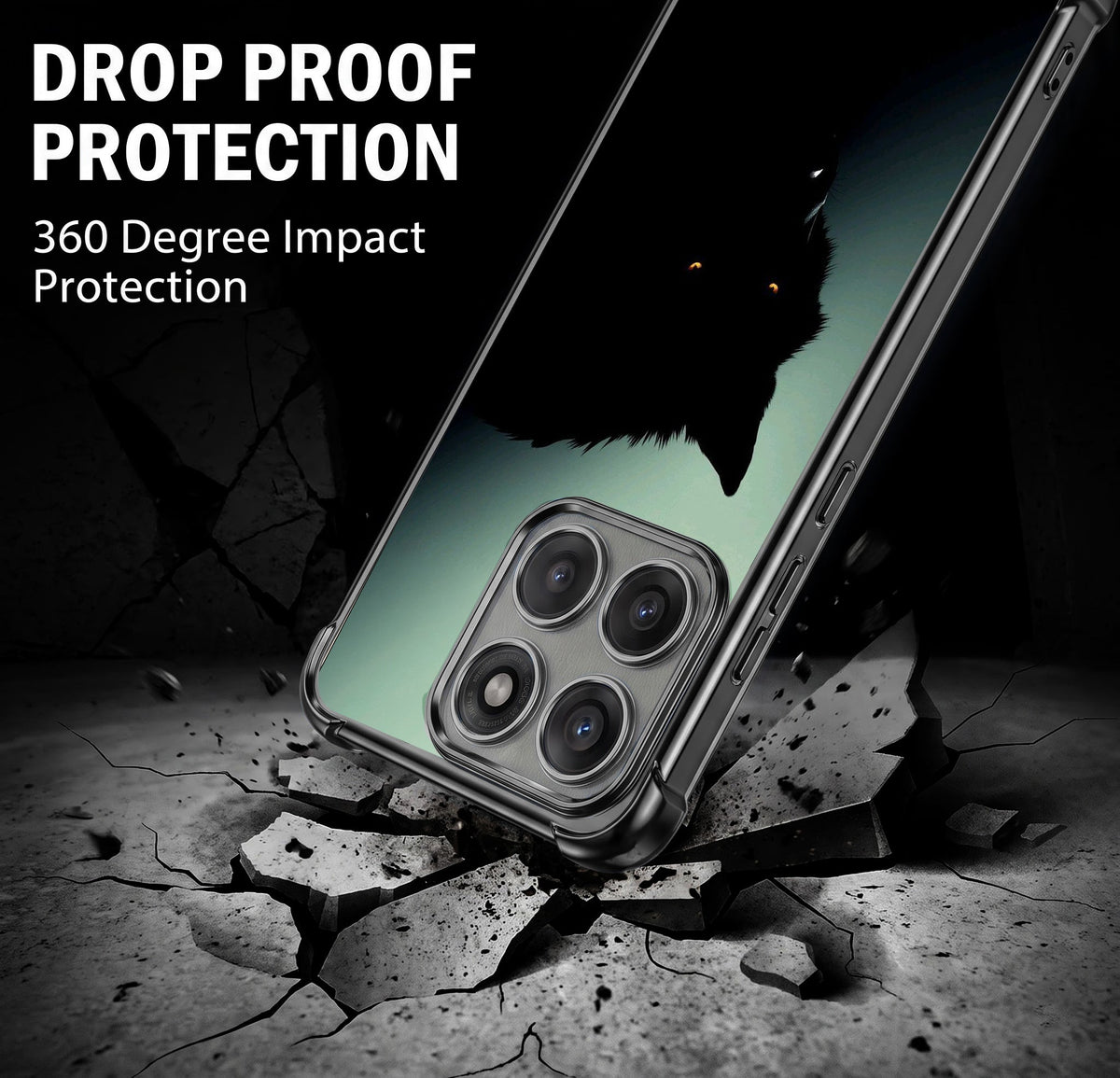 Motorola Edge 70 5G Shadow Prowler Black Airbags Printed Back Case