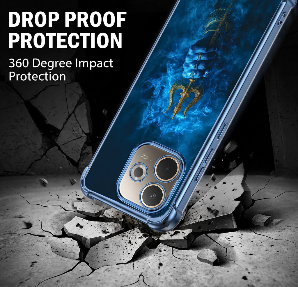 Oppo A5 Pro 5G Premium Shiv Trishul Blue Airbags Printed Back Case