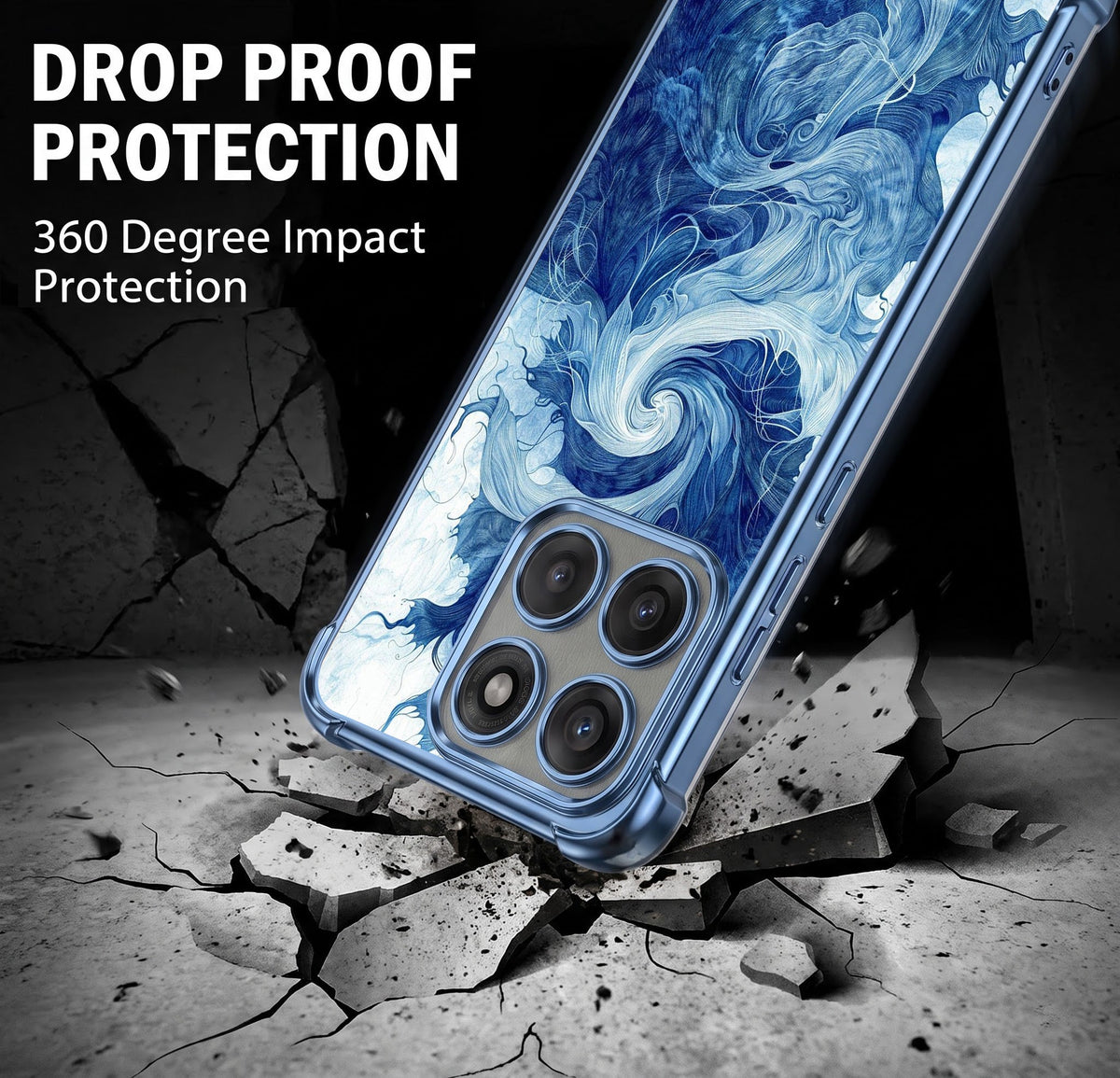 Motorola Edge 60 Pro 5G Ocean Swirl Airbags Printed Back Case