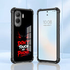 Vivo T5 Pro 5G Don't Touch My Phone Black Airbags Printed Back Case