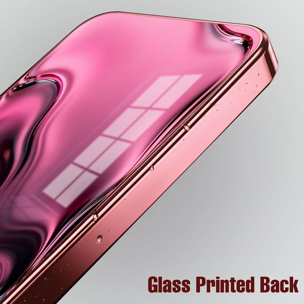Vivo V40 Pro 5G Liquid Wave Pink Electroplated Glass Phone Back Case