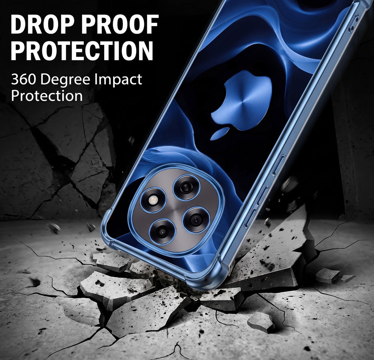 Oppo F31 Pro 5G Premium Wave Blue Airbags Printed Back Case