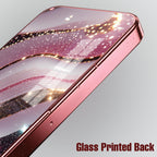 Vivo V40 Pro 5G Midnight Pearl Wave Pink Electroplated Glass Phone Back Case