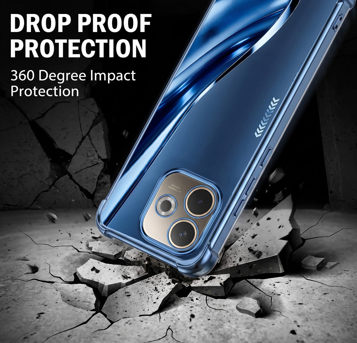Oppo A5 Pro 5G Premium Infinity Energy Blue Airbags Printed Back Case