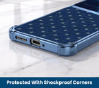 Motorola Edge 60 Pro 5G Galaxy Stars Dual-Tone Transparent Blue Airbags Case