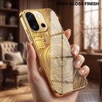 OnePlus 13s 5G Bitcoin Gold Electroplated Glass Phone Back Case