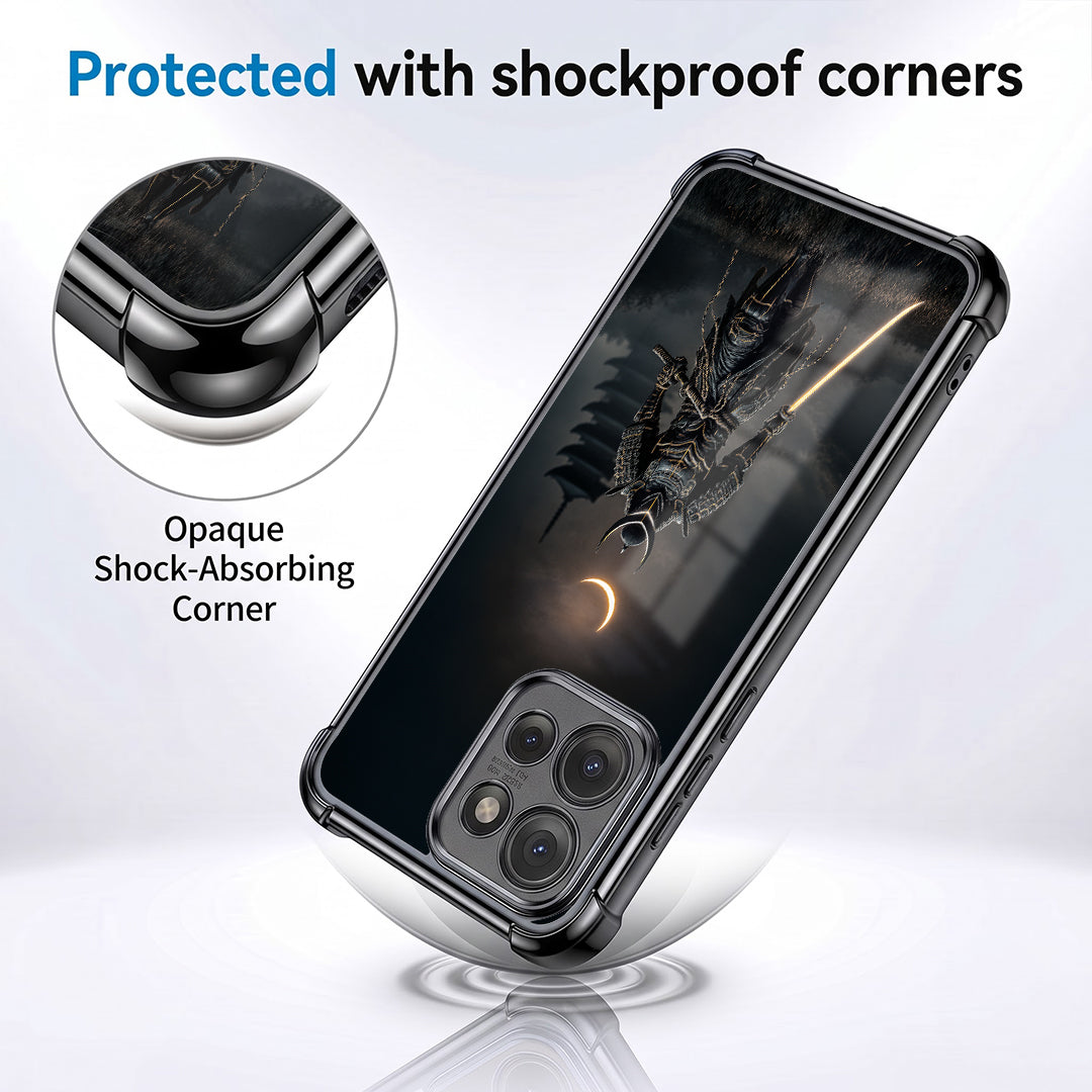 Motorola Edge 50 Neo 5G Samurai Warrior Black Airbags Printed Back Case