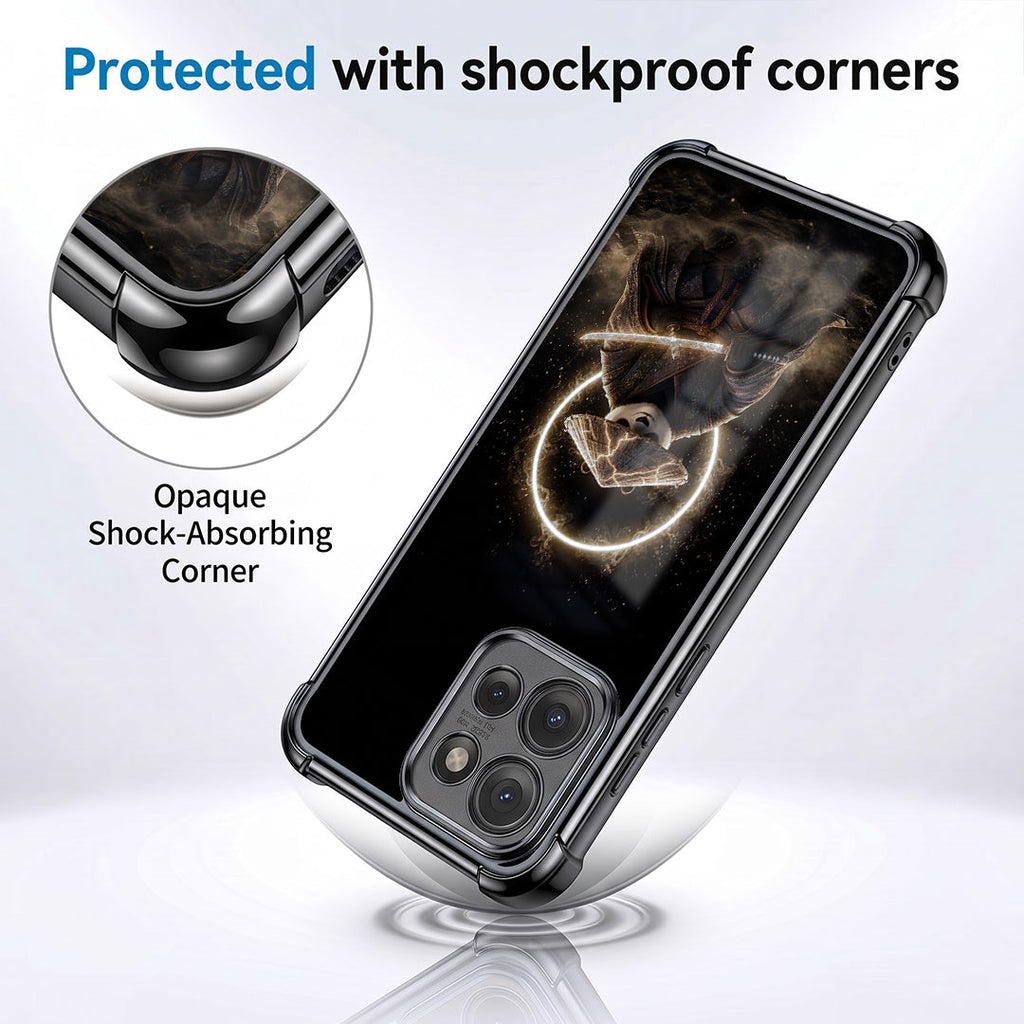 Motorola Edge 50 5G Warrior Panda Black Airbags Printed Back Case