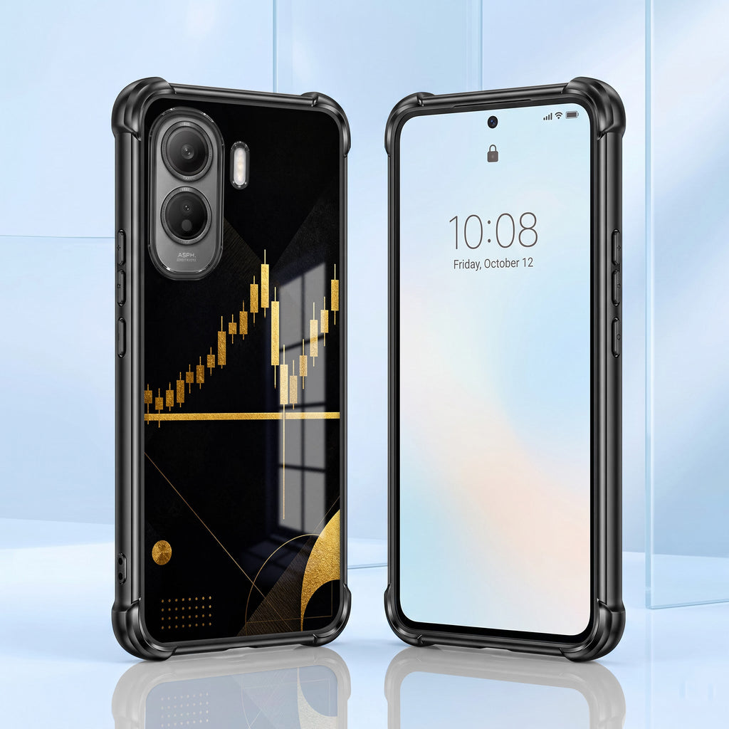 Vivo T5 Pro 5G Trading Candles Black Airbags Printed Back Case