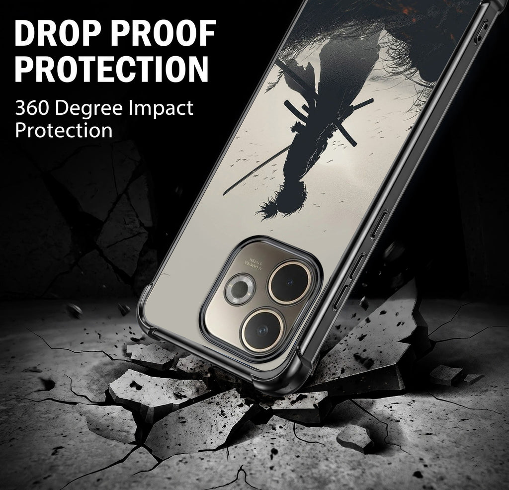Oppo A5 Pro 5G Shadow Samurai Black Airbags Printed Back Case