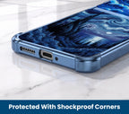 Motorola Edge 60 Pro 5G Midnight Ocean Dual-Tone Transparent Blue Airbags Case