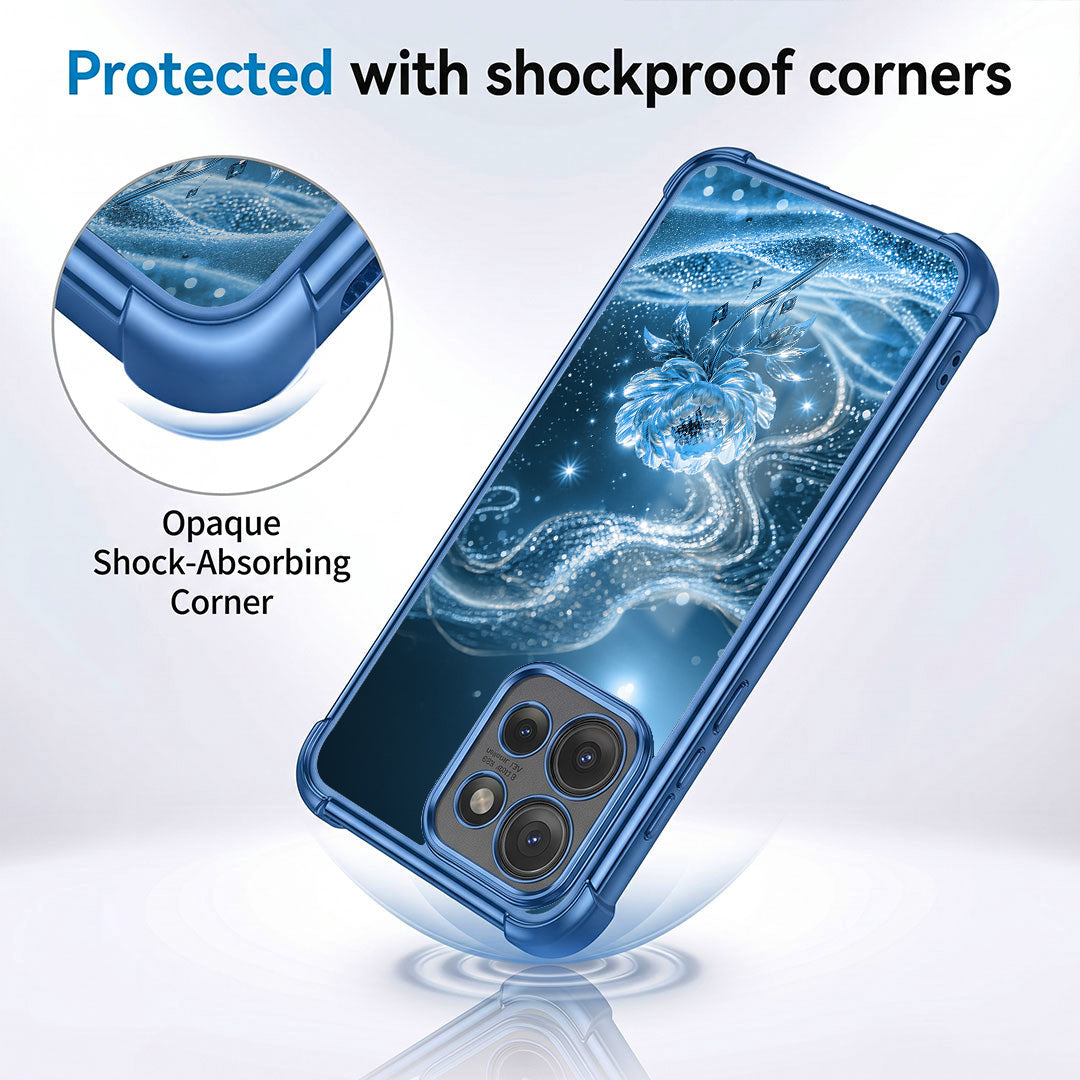 Motorola Edge 50 Neo 5G Blue Rose Airbags Printed Back Case
