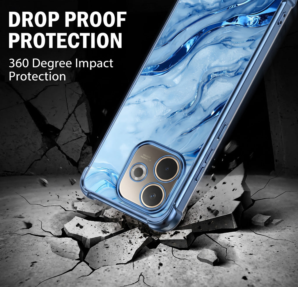 Oppo A5 Pro 5G Marvel Texture  Blue Airbags Printed Back Case