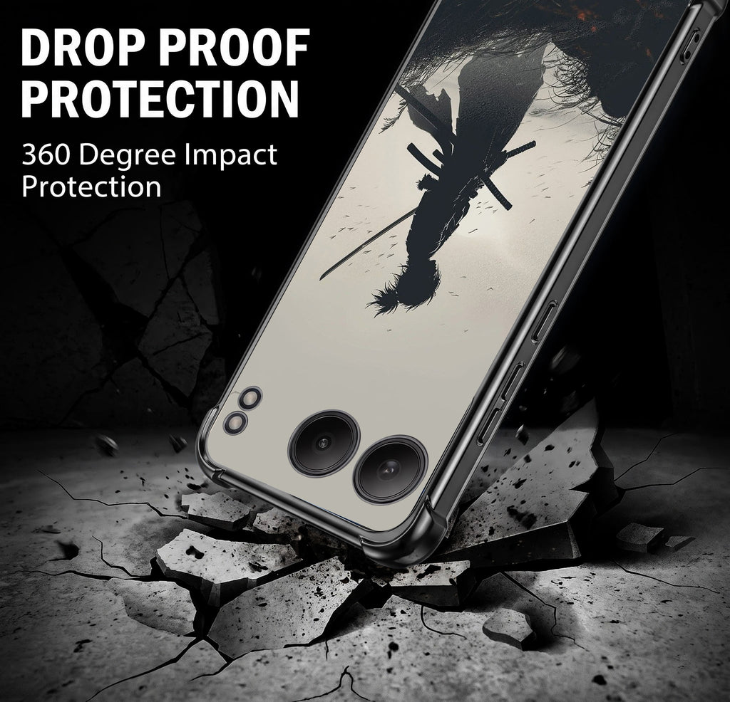 One Plus Nord 4 5G Shadow Samurai Black Airbags Printed Back Case