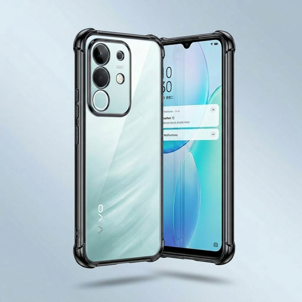 Vivo Y31 Pro 5G Anti-Yellow Electroplating Transparent Airbags Case