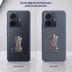 Vivo T1 Pro 5G Compatible Satyamev Jayate 3D Metal Emblem Sticker