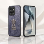 Motorola Edge 50 5G Metal Emblem Satyamev Jayate Comfortable Sheepskin Phone Case