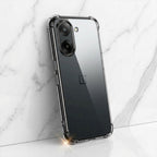 OnePlus Nord CE5 5G Anti-Yellow Electroplating Transparent Airbags Case