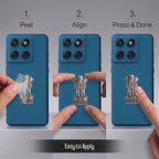 Motorola Edge 60 Fusion 5G Compatible Satyamev Jayate 3D Metal Emblem Sticker