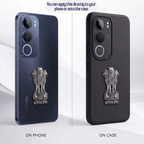 Vivo Y29 5G Compatible Satyamev Jayate 3D Metal Emblem Sticker
