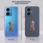 Vivo T1 5G Compatible Satyamev Jayate 3D Metal Emblem Sticker