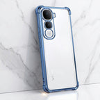 Vivo Y400 Pro 5G Anti-Yellow Electroplating Transparent Airbags Case