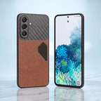 Samsung Galaxy A37 5G Carbon Fiber Heat Dissipation Leather Hybrid Phone Case