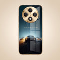 Oppo F27 Pro+ 5G Porsche Luxury Gold Electroplated Glass Phone Back Case