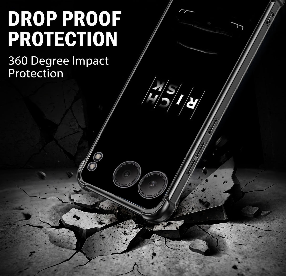 One Plus Nord 4 5G Midnight Risk Black Airbags Printed Back Case