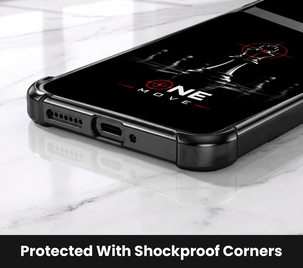 Motorola Edge 60 Pro 5G One Move Dual-Tone Transparent Black Airbags Case