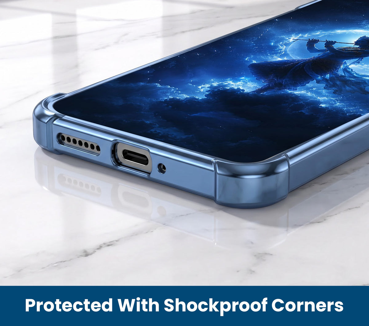 Oppo F31 Pro 5G Lord Krishna Blue Airbags Printed Back Case