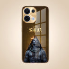 Oppo Reno 13 5G Lord Shiva Gold Electroplated Glass Phone Back Case