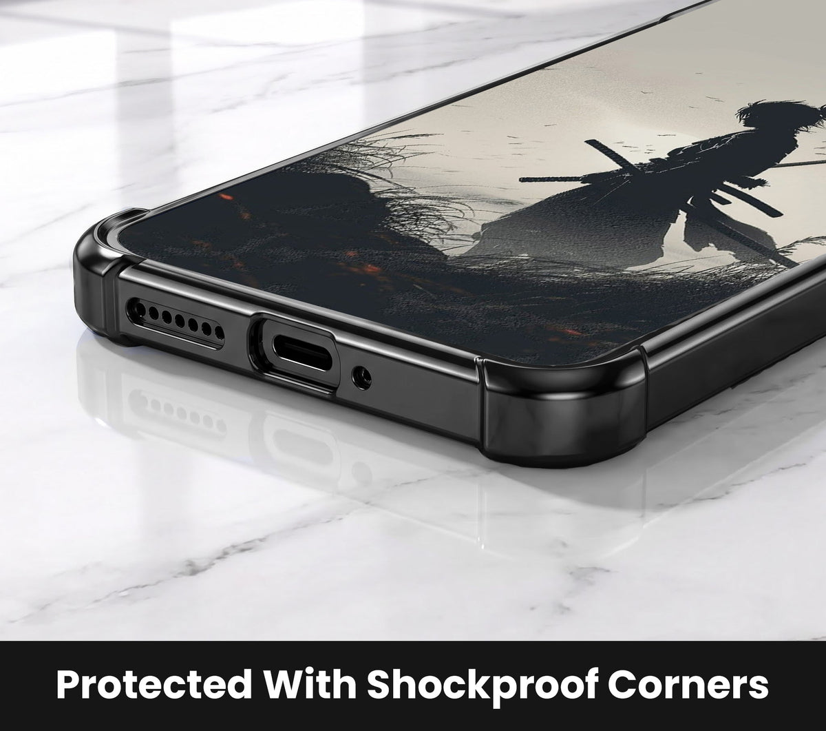 Motorola Edge 70 5G Shadow Samurai Black Airbags Printed Back Case