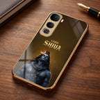 Vivo Y400 Pro Lord Shiva Gold Electroplated Glass Phone Back Case