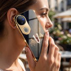 Vivo V50 5G Royal Heritage Edition Gold Electroplated Glass Phone Back Case