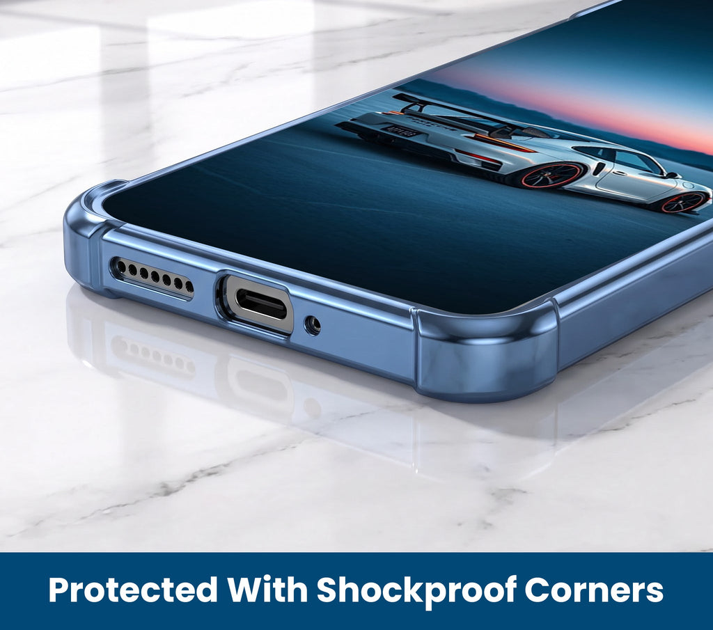 Oppo F31 Pro 5G Porsche Blue Airbags Printed Back Case