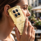 Redmi Note 15 Pro+ 5G Rolex Crown Gold Electroplated Glass Phone Back Case