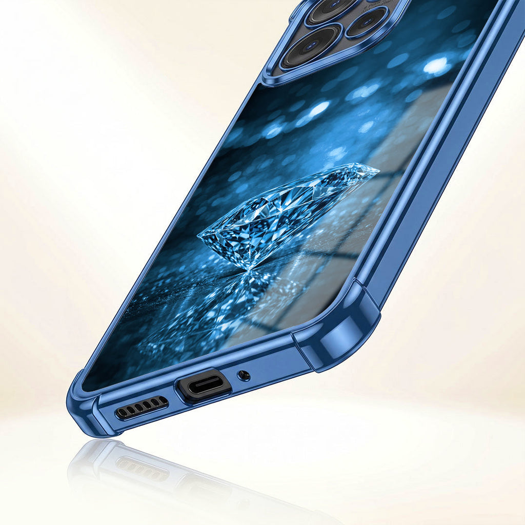 Motorola Edge 50 Neo 5G Blue Diamond Airbags Printed Back Case