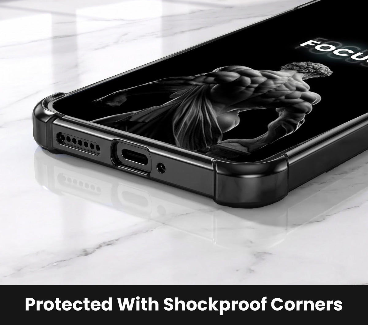Oppo A5 Pro 5G Focus Black Airbags Printed Back Case