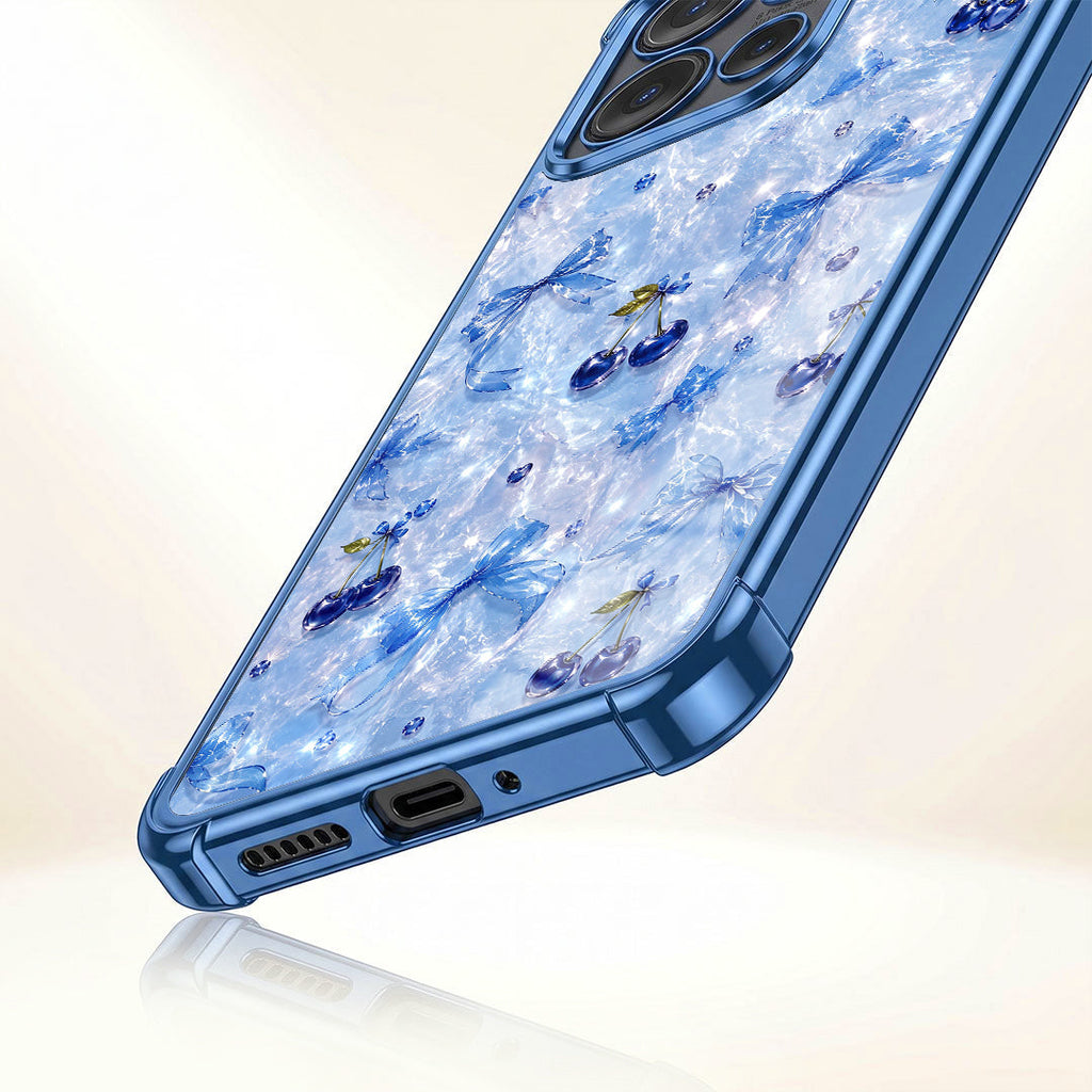 Motorola Edge 50 Neo 5G Blue Cherry Blue Airbags Printed Back Case