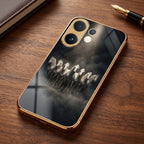Vivo T4 Pro 5G Running Horses Gold Electroplated Glass Phone Back Case