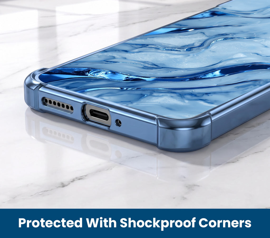 Oppo A5 Pro 5G Marvel Texture  Blue Airbags Printed Back Case