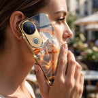 Vivo T4R 5G Divine Hanuman Gold Electroplated Glass Phone Back Case