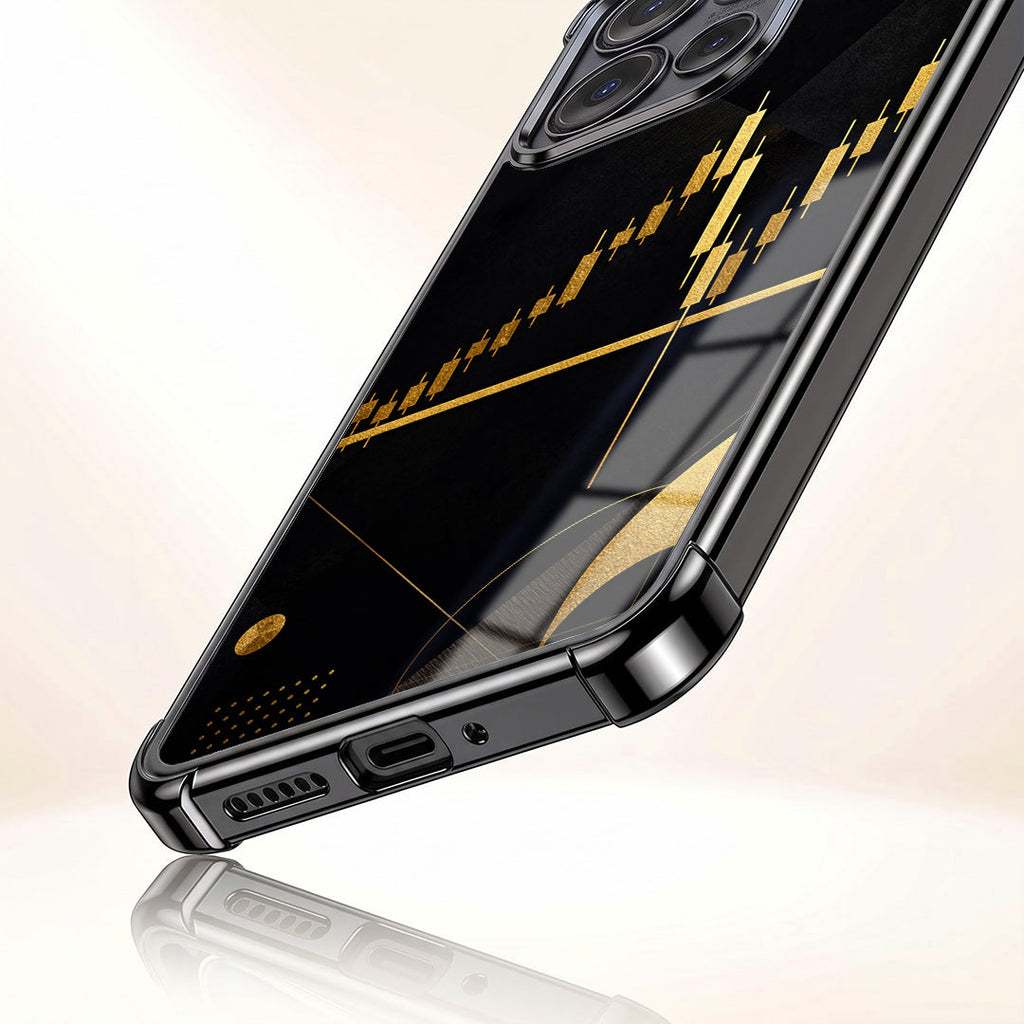 Motorola Edge 50 5G Trading Candles Black Airbags Printed Back Case
